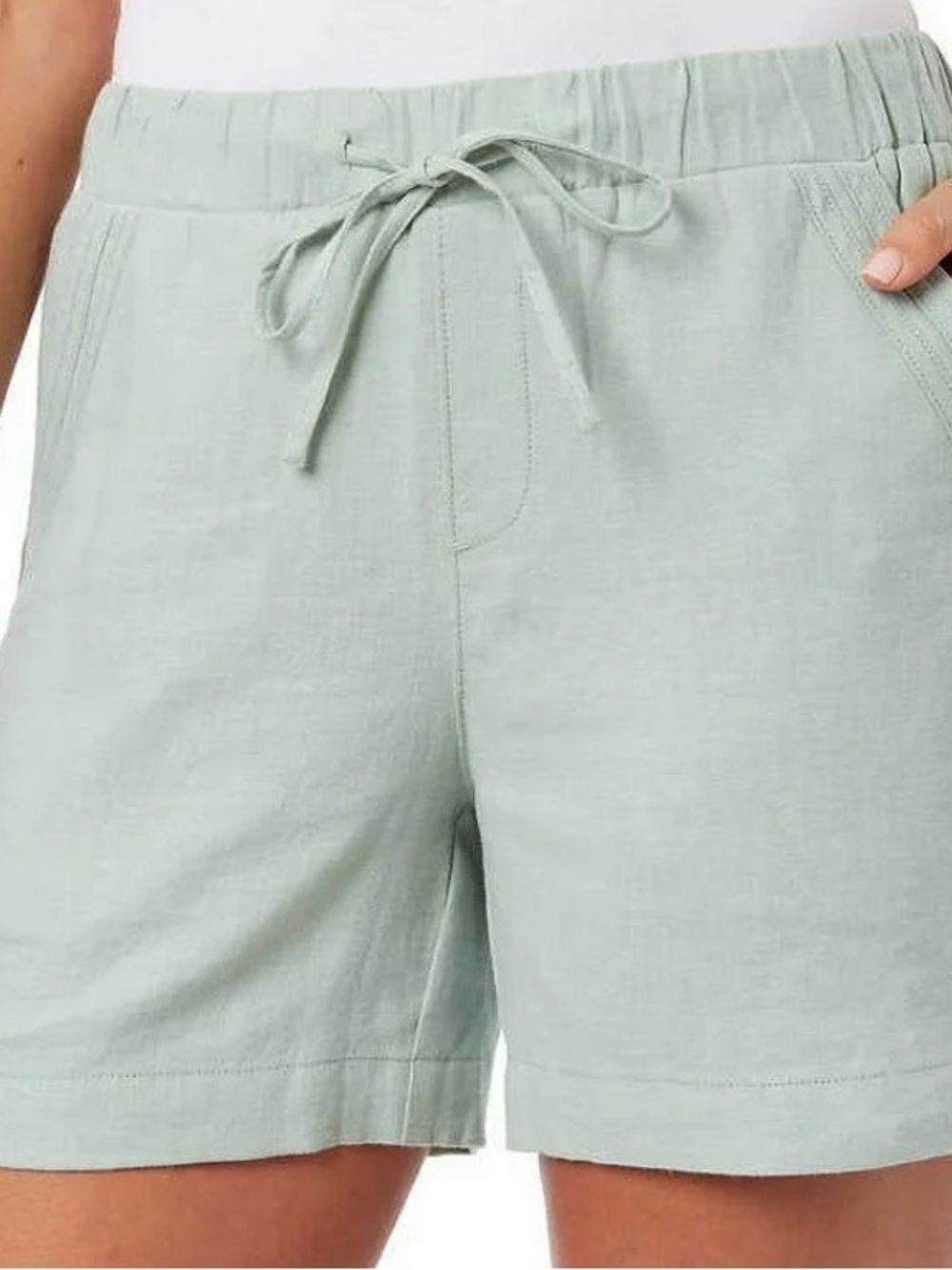 Briggs New York Sage Green Drawstring Women's Shorts
